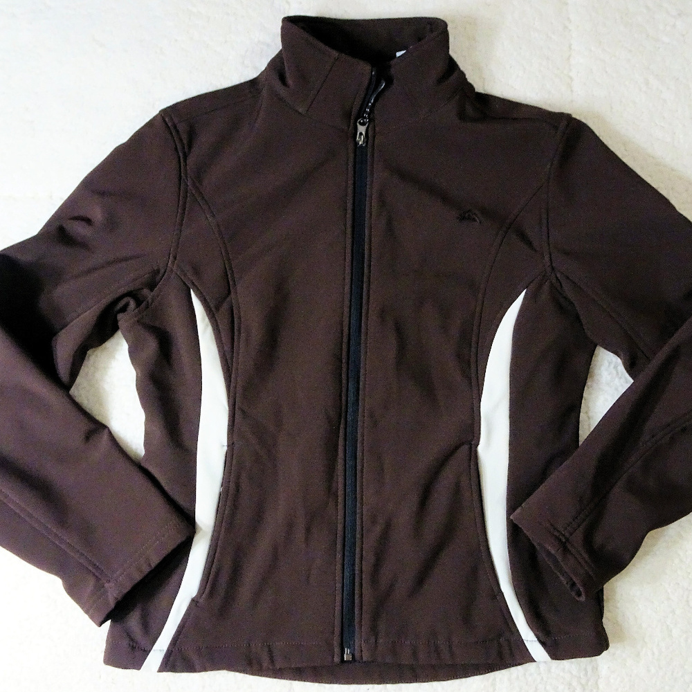 SNOZU Brown Soft Shell Full Zip Jacket Medium
